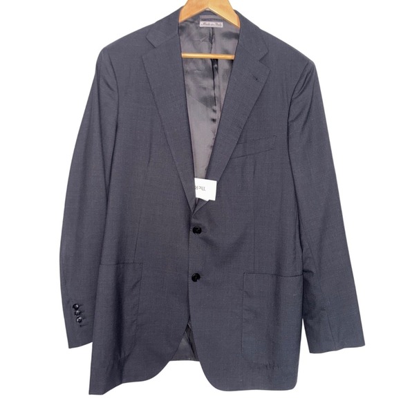 Belvest Italy Wool Cashmere Sport Coat Blazer Mens 48R Made Italy - Picture 2 of 7